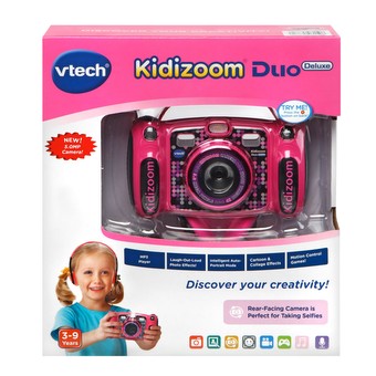 Vtech kidizoom duo 5.0 deluxe digital shop selfie camera with mp3 player and headphones